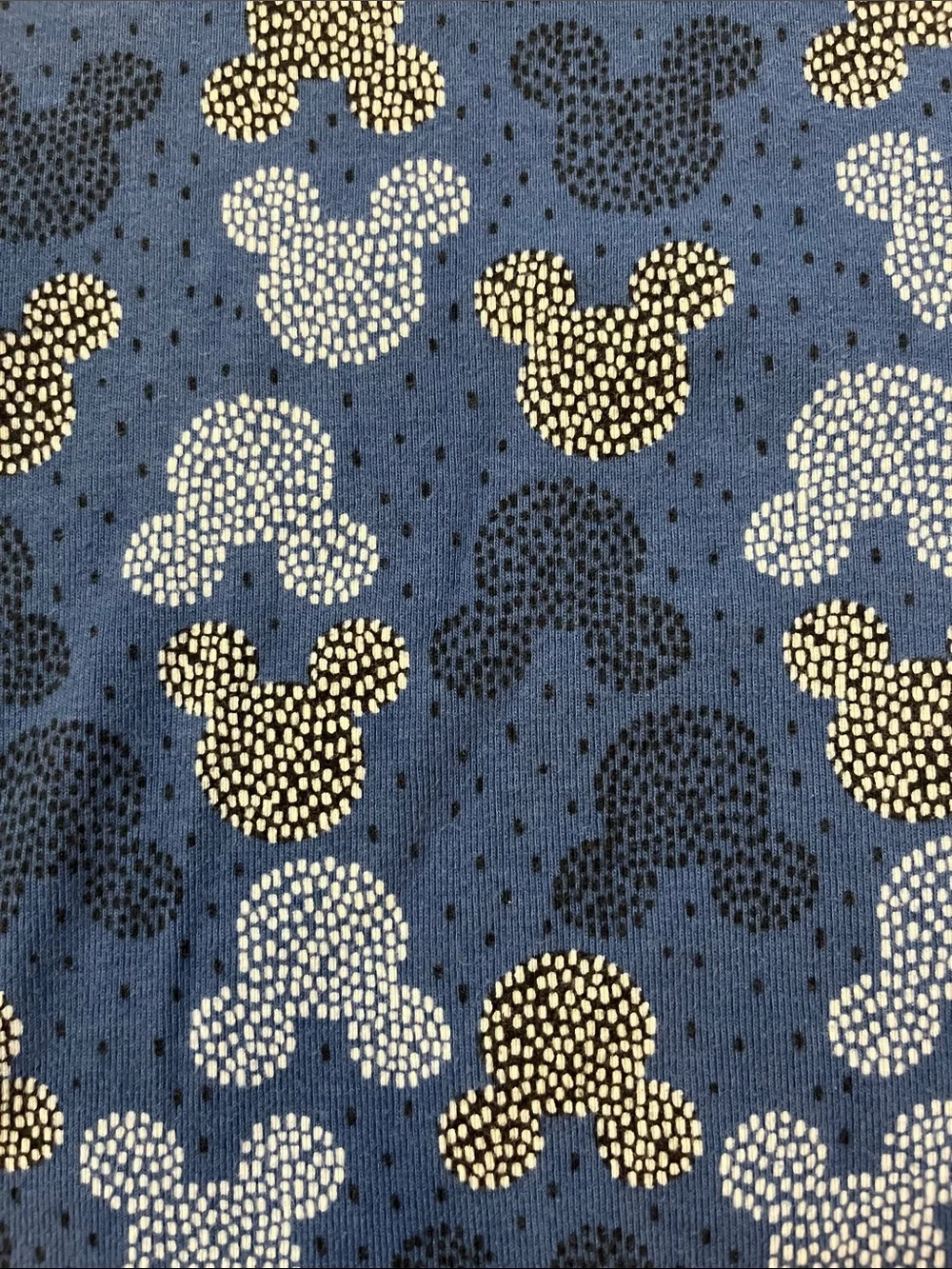 Hanna Andersson Blue Short Sleeve Pajama Set with Mickey Mouse Pattern